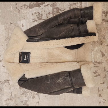 Giacca in pelle - marrone taglia L