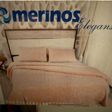 Couverture Merinos Elegans rose
