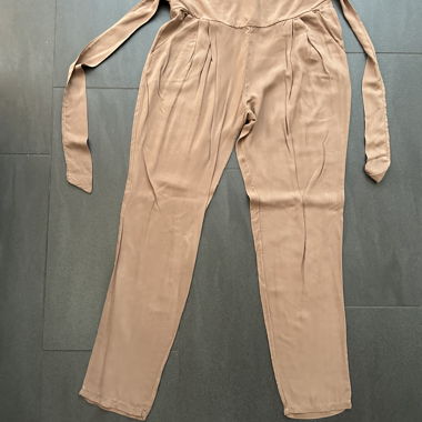 Pantalon en tissu marron Today