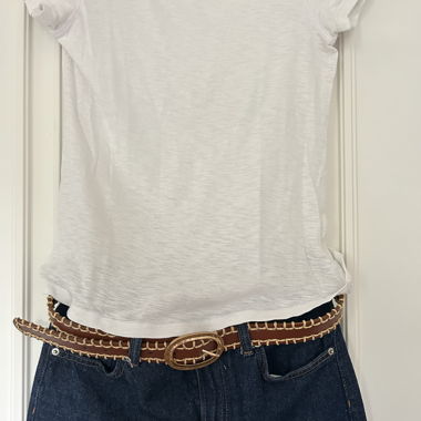 Jeans high waste-wide dark blue