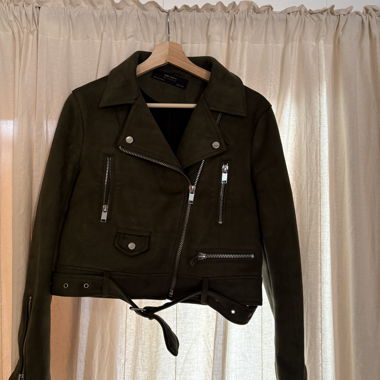 Veste courte Zara kaki