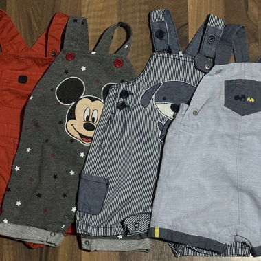 Set of short overalls for kids 68 cm