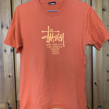 T-shirt Stussy arancione Taglia S