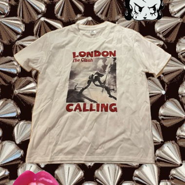Weisses Graphic-Shirt