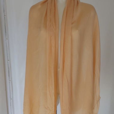 Foulard doux abricot - neuf