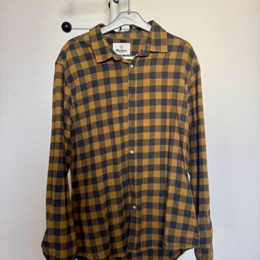 Camicia a quadri Bizzbee gialla e grigia