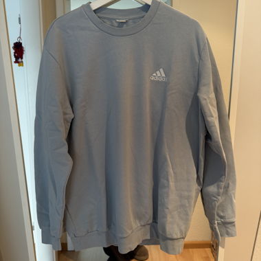 Adidas light blue crewneck sweatshirt