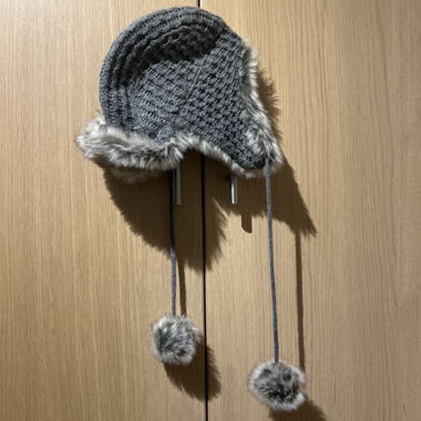 Chapka - graue Fellmütze