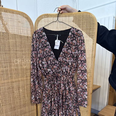 Robe à motif fleurs 