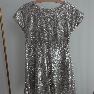 Robe à Paillettes Argentée de Zara Kids
