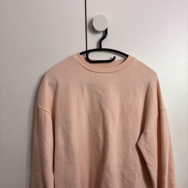 Pull sans capuche rose saumon 