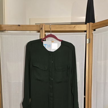 Transparent green blouse