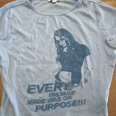 T-shirt imprimé Subdued bleu clair