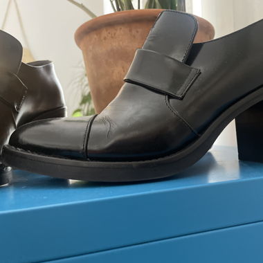 Brand new leather shoes