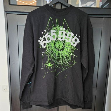 Maglia a maniche lunghe Sp5der/Spider Worldwide nera