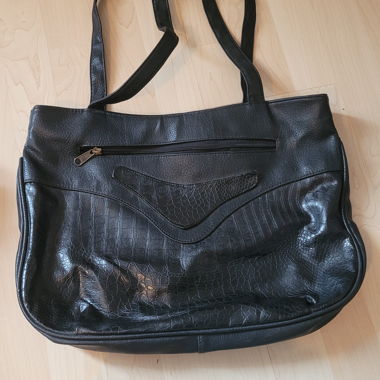 Borsa in pelle nera