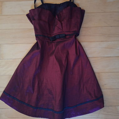 y2k Burgundy dress