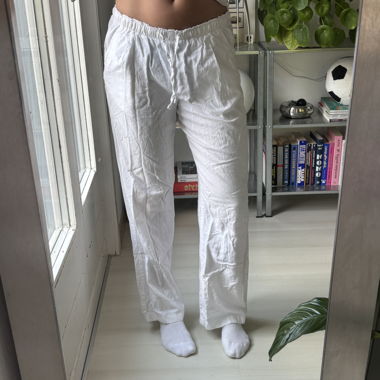 White Linen Trousers