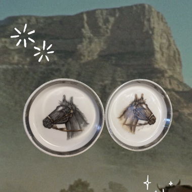 COUPELLES CHEVAUX VINTAGE