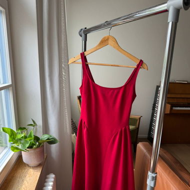 Red Midi Dress 