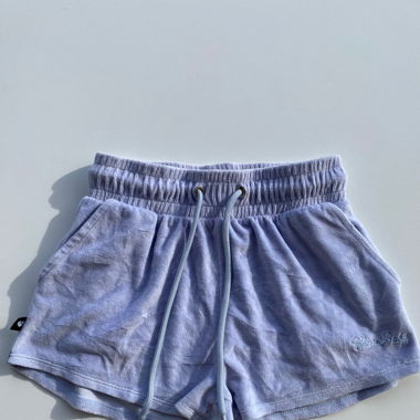 Short en velours bleu clair « Cheers Baby »