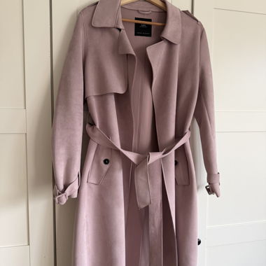 Zara pink trench coat