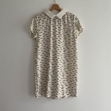 Graphic dress with fish print