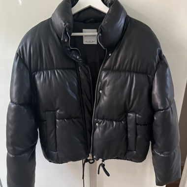 Black puffer jacket
