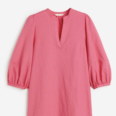 Vestito di lino rosa