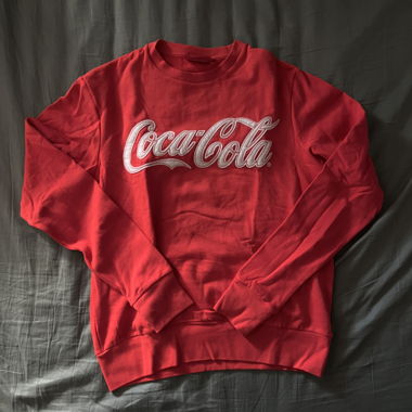 red coca cola sweater