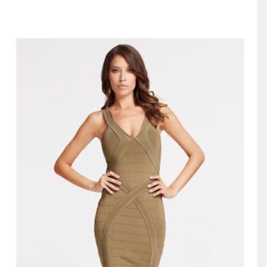 Guess Bodycon Kleid grün XS
