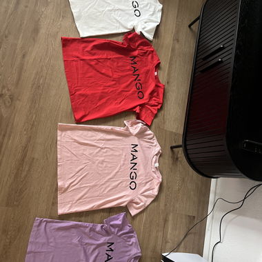 6 new Mango T-shirts, various colours, size M