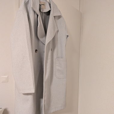 Grey zebra Coat