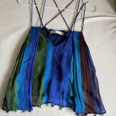 Zara blau-multicolor-Camisole