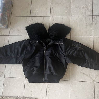 Giacca bomber in pelliccia taglia S