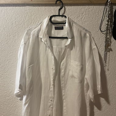 Männer  Hemd weiß kurze Ärmel 