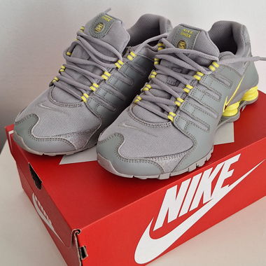 Nike Shox Damen - mittelgrau/sonicgelb 2011