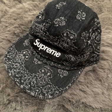 Cappellino in denim jacquard Bandana SUPREME