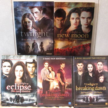 DVD Twilight New Moon Eclipse Breaking Dawn 1&2
