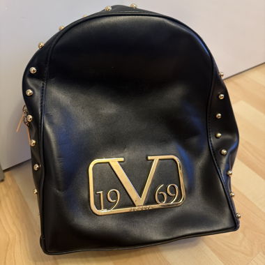 Zaino nero V 1969 con borchie