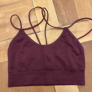 Reggiseno sportivo bordeaux