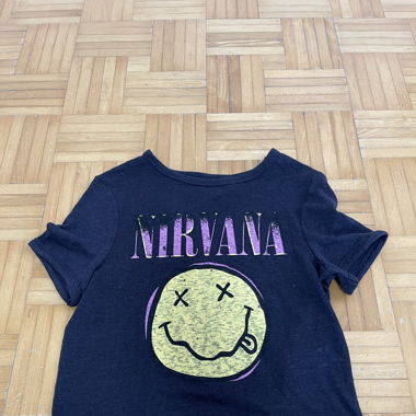 Nirvana T-shirt cropped