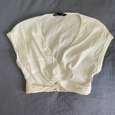 Zara wrap crop top