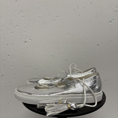 L‘autre Chose Ballerina Gr. 40 Leder silber