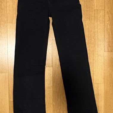 Jeans neri a zampa/ pantaloni a zampa