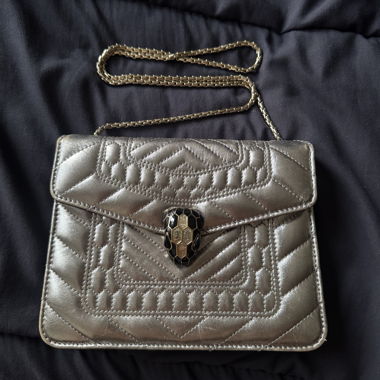 Bvlgari borsa trapuntata metallica