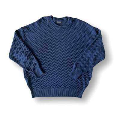 Maglione vintage blu navy