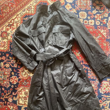 Vintage trench coat black Feldpausch 