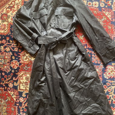 Vintage trench coat black Feldpausch 
