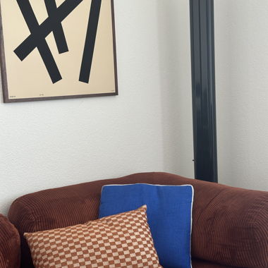 Cuscino decorativo blu